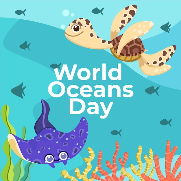 Conceito de dia mundial dos oceanos