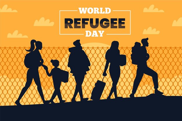 Conceito de dia mundial dos refugiados