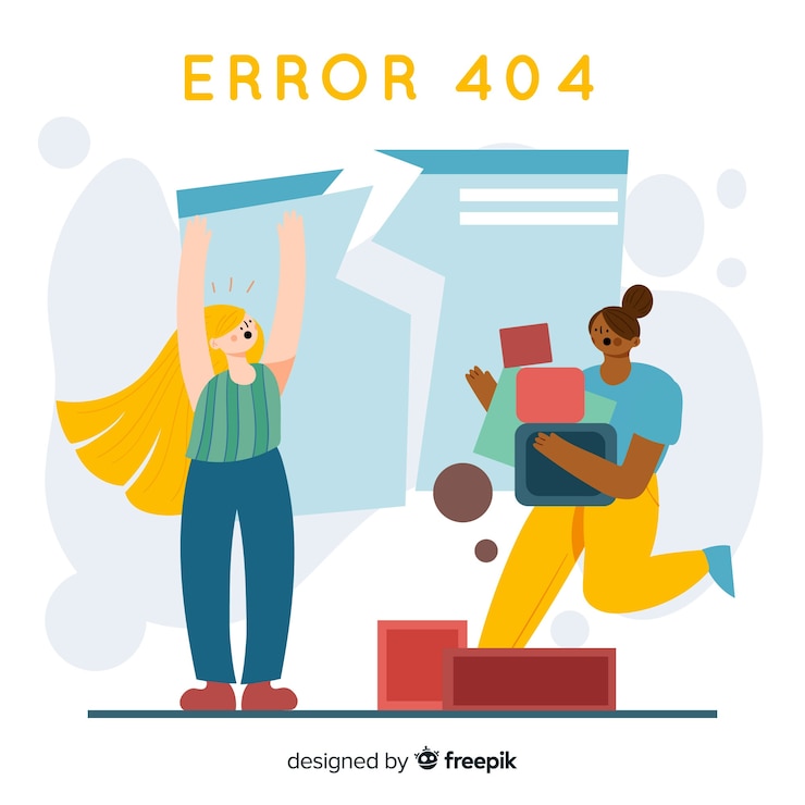 Vetor grátis conceito de erro 404 para a página de destino