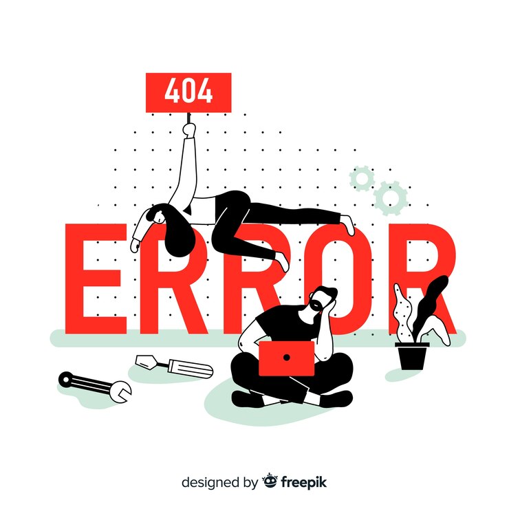Vetor grátis conceito de erro 404 para a página de destino