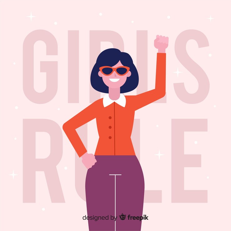 Vetor grátis conceito de feminismo moderno com design plano