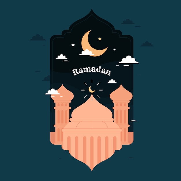Vetor grátis conceito de fundo do ramadã