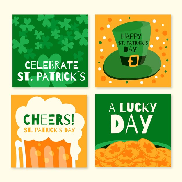 Conceito de histórias do instagram para st. dia de patricks