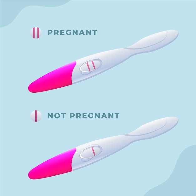 Vetor grátis conceito de ilustração de teste de gravidez