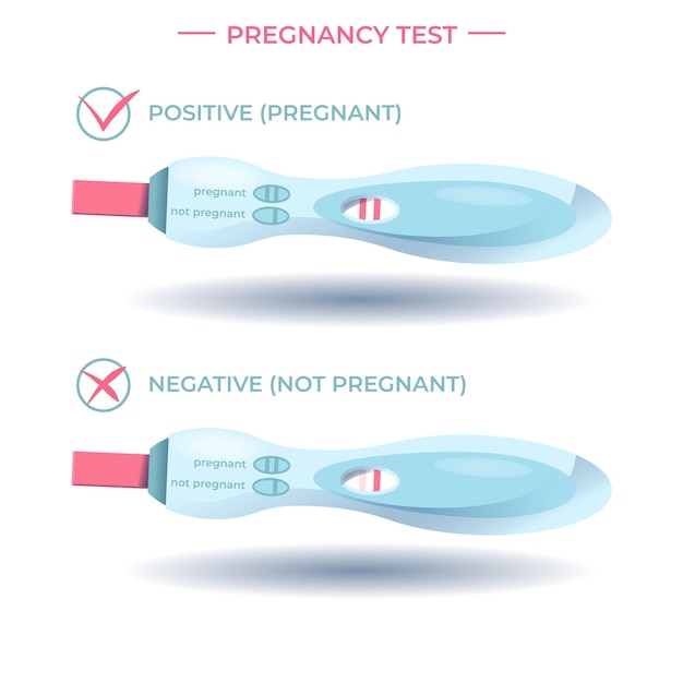 Vetor grátis conceito de ilustração de teste de gravidez
