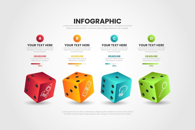Conceito de infográfico de dados