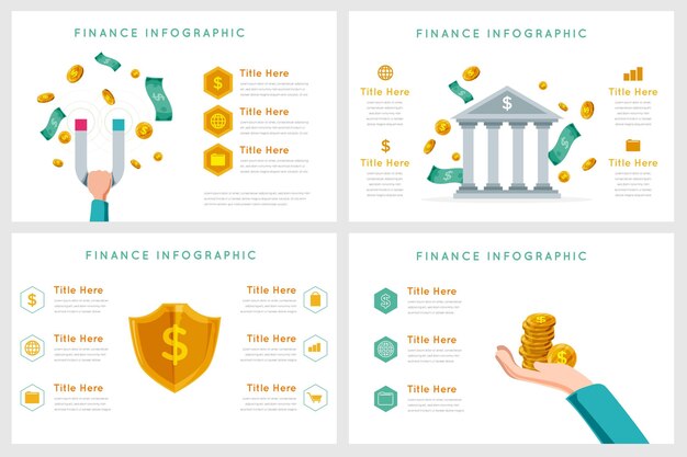 Conceito de infográfico de finanças