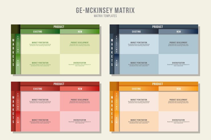 Vetor grátis conceito de infográfico de gráfico de matriz