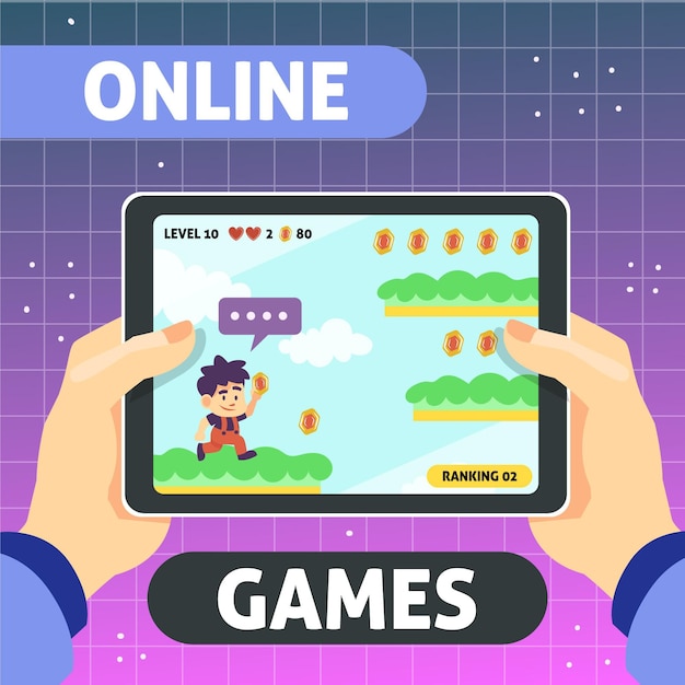 Vetores e ilustrações de Jogos online para download gratuito