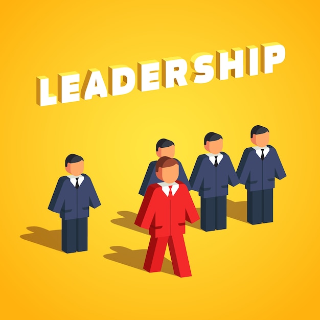Vetor grátis conceito de liderança e empreendedorismo