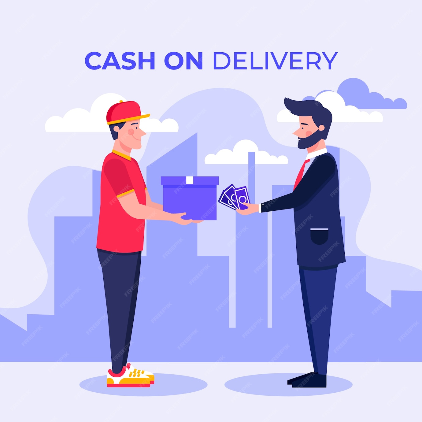 Conceito De Pagamento Na Entrega Ilustrado Vetor Gr tis conceito-de-pagamento-na-entrega-ilustrado-vetor-gr-tis