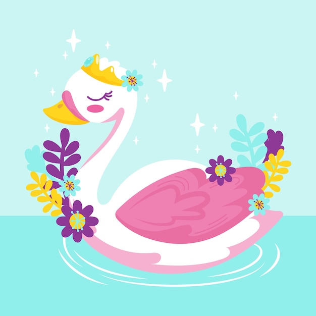 Conceito de princesa cisne