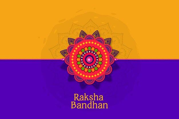 Conceito de raksha bandhan plana