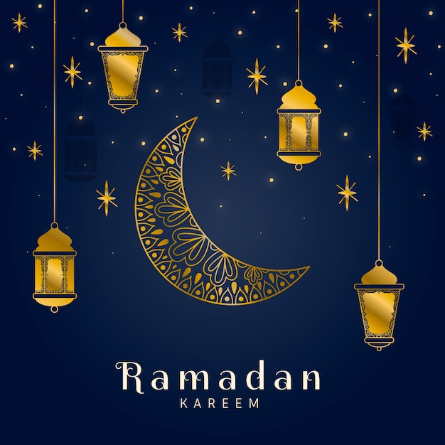 Conceito de ramadan design plano