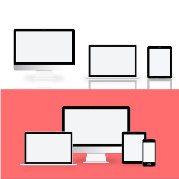 Vetor grátis conceito de vetor de ícone de dispositivo digital de tecnologia