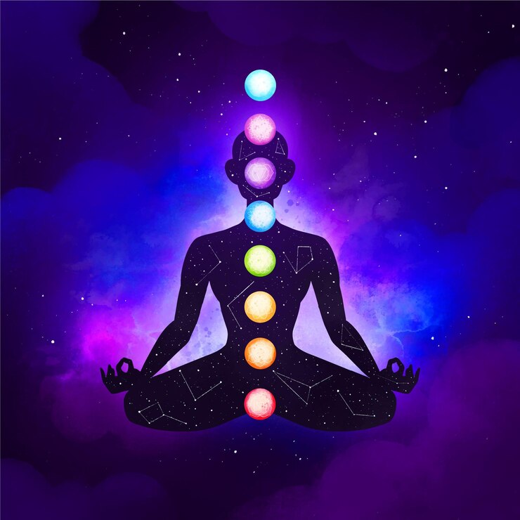 Vetor grátis conceito místico dos chakras