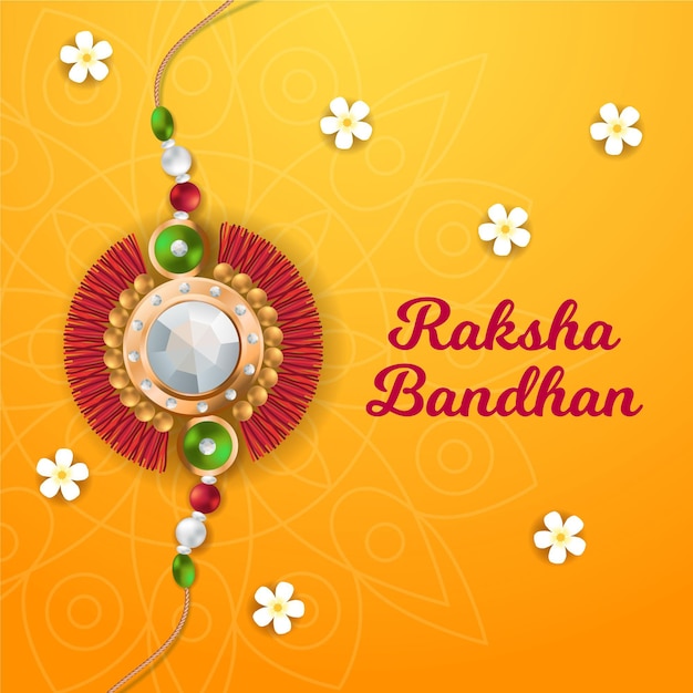 Conceito realista de raksha bandhan