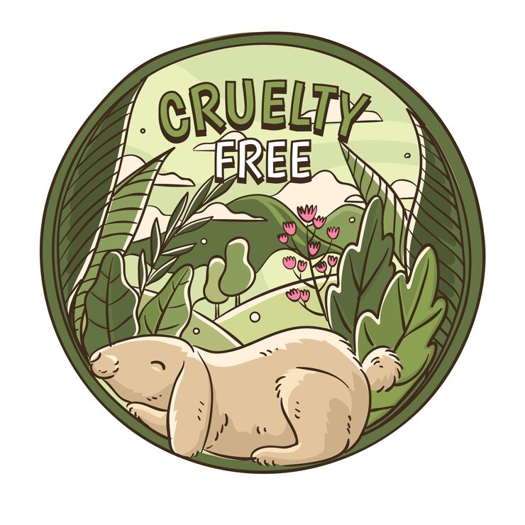 Vetor grátis conceito vegano e livre de crueldade