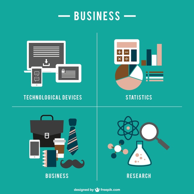 Vetor grátis conceitos de negócio