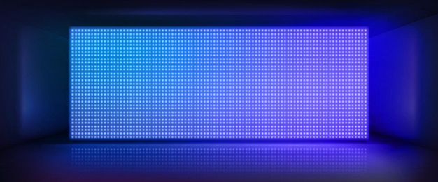 Vetor grátis concerto de tela de luz led ou show de fundo palco de parede de placa com padrão de textura de pixel de tv de brilho de monitor estúdio de projeção de lcd de tecnologia de televisão digital para desempenho de cinema ou clube de discoteca