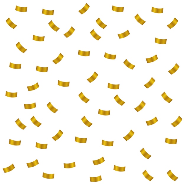Vetor grátis confetti de ouro