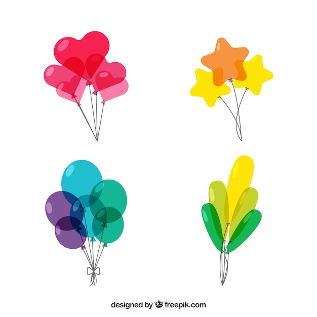 Conjunto de balão colorido