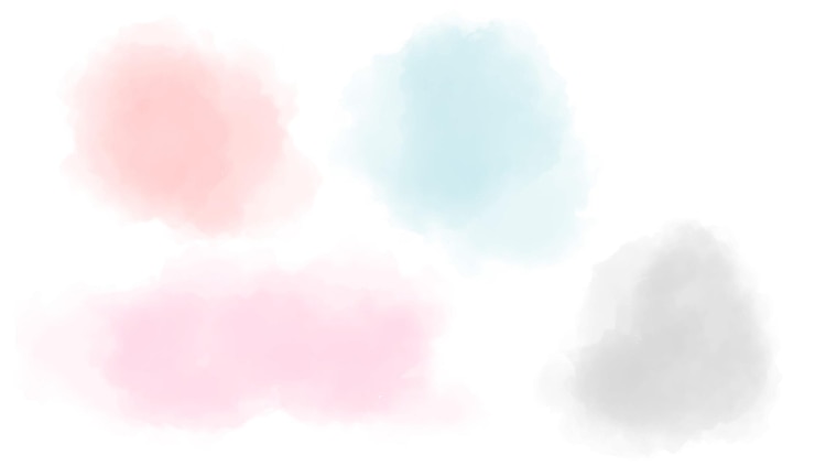 Vetor grátis conjunto de bandeiras de aquarela de cores pastel suaves