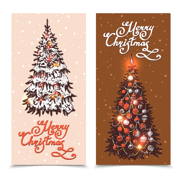 Conjunto de banner de natal