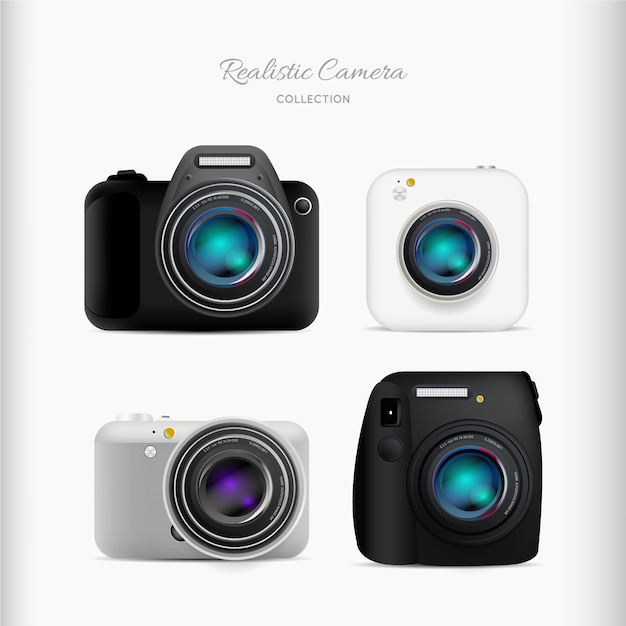 Conjunto de câmeras realistas