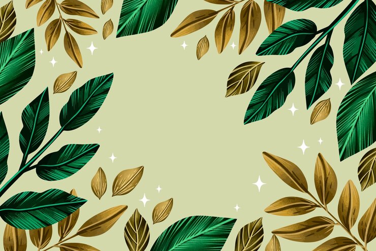 Vetor grátis conjunto de design de folhas em aquarela