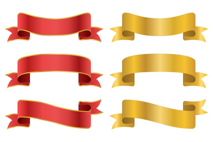 Vetor grátis conjunto de estilo de gradiente de banners