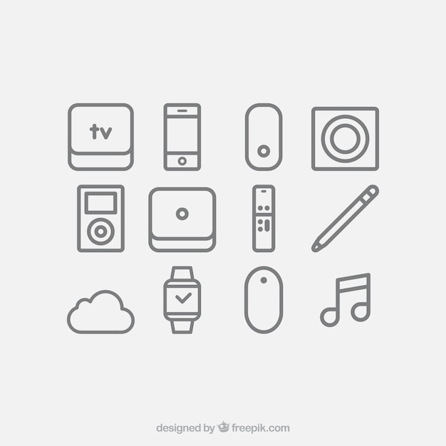 Conjunto de ícones de dispositivos