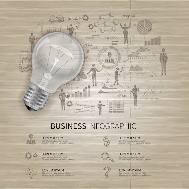 Conjunto de infográficos de negócios