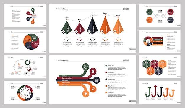 Conjunto de modelos de slide 10 analytics slide