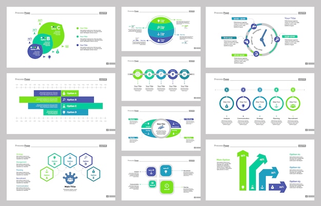 Conjunto de Modelos de Slide de Produção de dez