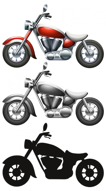 Vector De Moto PNG , Vetor De Moto, Motocicleta Pintada à Mão