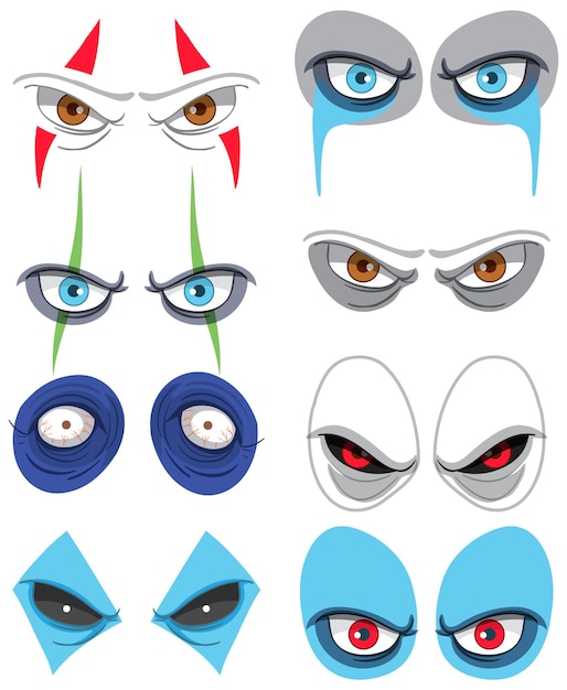 Adorável Porém Assustadora Coleção De Halloween De Clipart De Olho Vetorial  PNG , Olhos De Monstro, Olhos Assustadores, Cara Assustadora PNG Imagem  para download gratuito