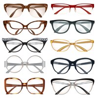 Conjunto de óculos modernos