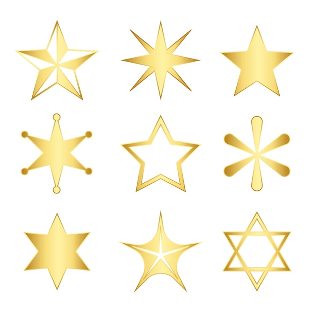 Conjunto de vetores de estrelas mistas