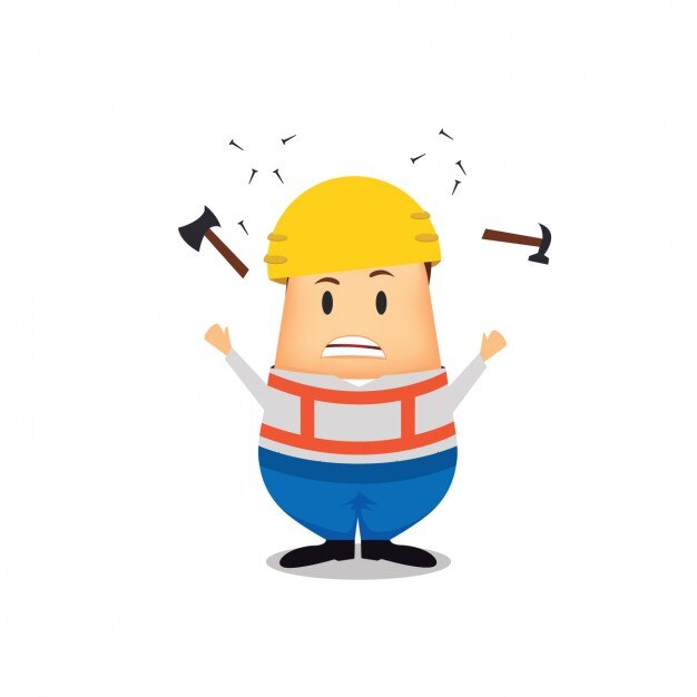 Vetor grátis construção trabalhador avatar
