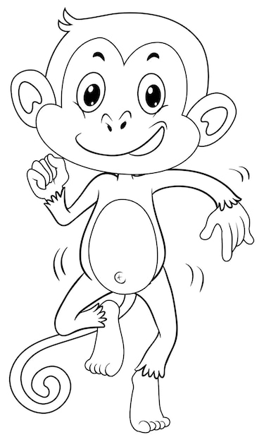 Desenhos para colorir de desenho do macaco botas dançando para colorir  