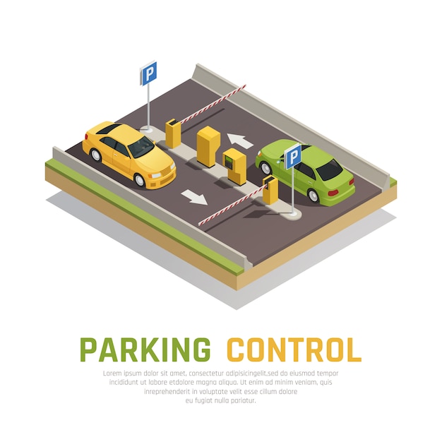 Controle de portão de estacionamento