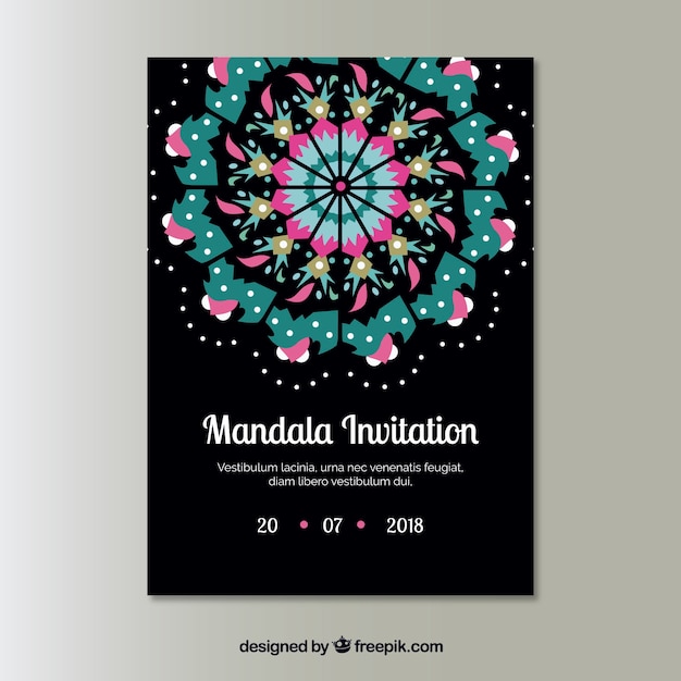 Convite estilo mandala