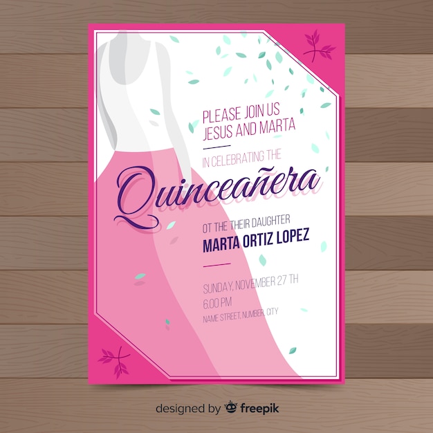 Convite quinceañera