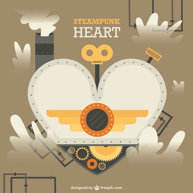 Coração no projeto do steampunk