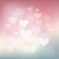 Vetor grátis corações círculo sobre um fundo rosa