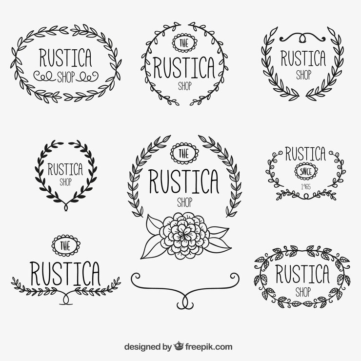 Vetor grátis coroas desenhadas mão