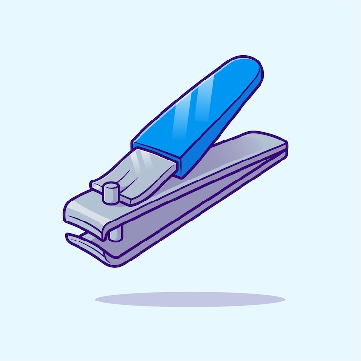 Vetor grátis cortador de unhas cartoon vector ícone ilustração ferramenta objeto ícone conceito isolado premium vector flat