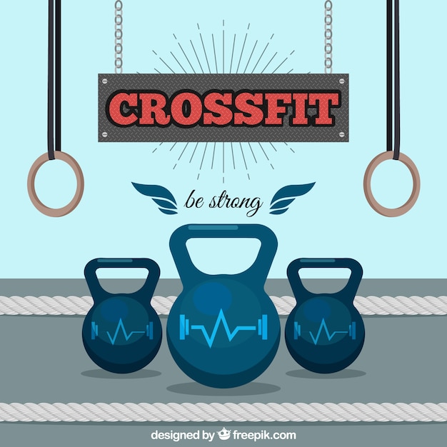 Crossfit fundo com pesos