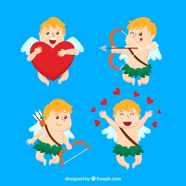 Cute cupid character collection